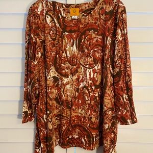 XL SIZE RUBY ROAD WOMEN’S TUNIC TOP